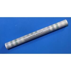 Laura Ashley Cornish Stripe Wallpaper Roll Grey Green More Available